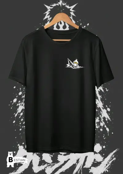 Polera negra con diseño anime tengen tompa - miniatura 1