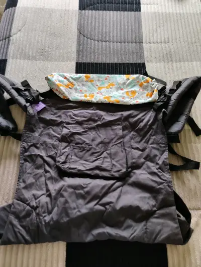 Mochila portabebé ergonómica gris, etapa 2. - miniatura 2