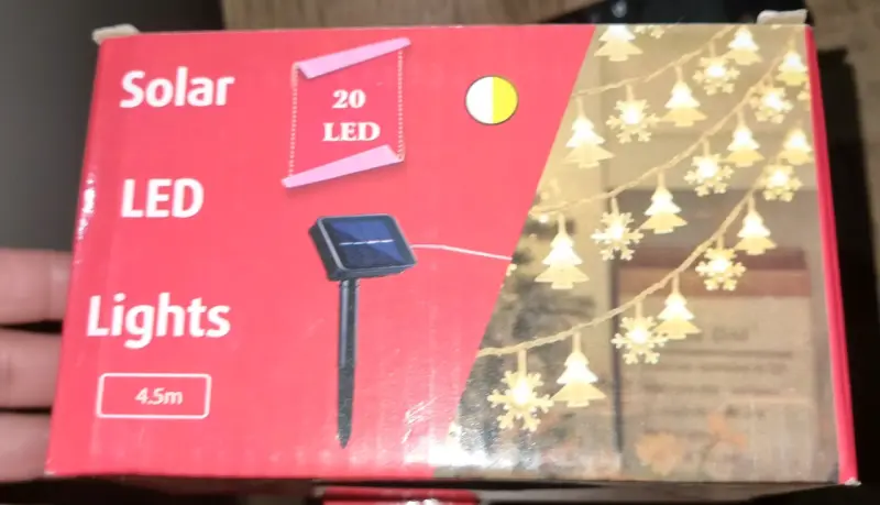 Luces LED solares navideñas - 2