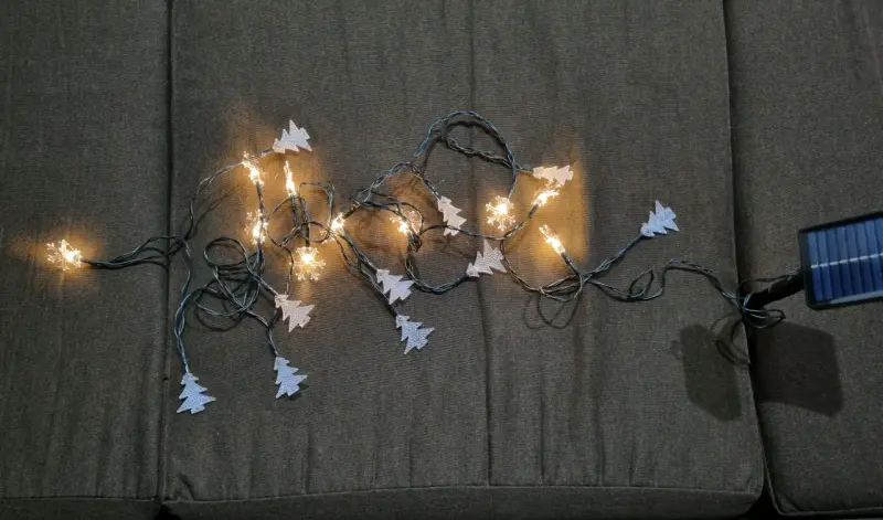 Luces LED solares navideñas - 3