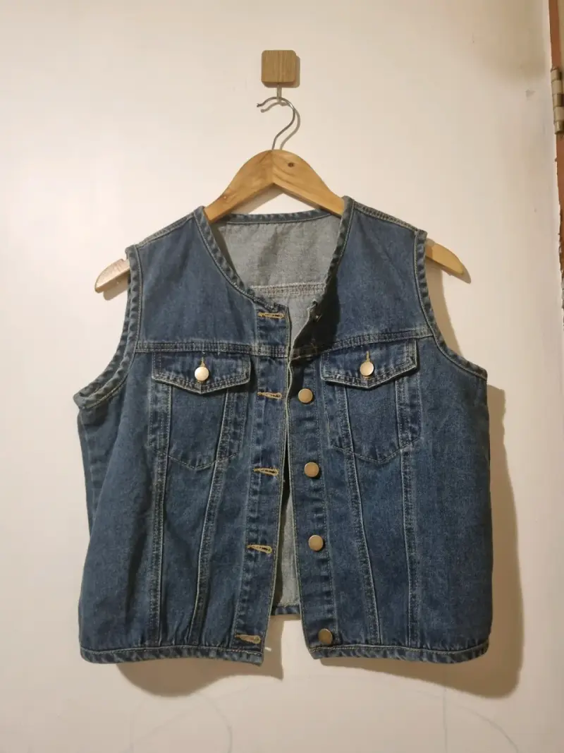 Chaqueta Mezclilla sin mangas mujer