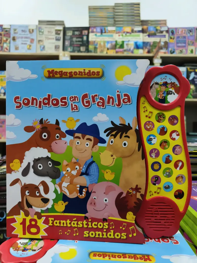 Libro interactivo de sonidos de granja Megasonidos