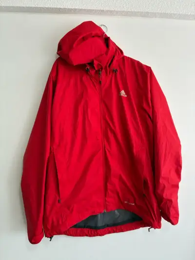 Chaqueta Impermeable Roja Adidas ClimaProof - miniatura 1