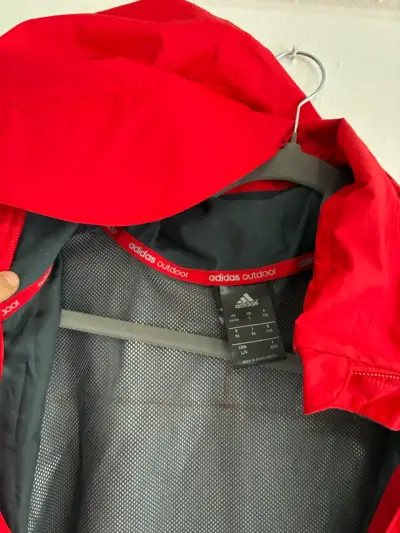 Chaqueta Impermeable Roja Adidas ClimaProof - miniatura 4