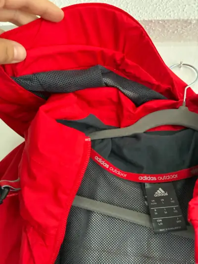 Chaqueta Impermeable Roja Adidas ClimaProof - miniatura 5