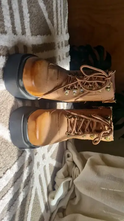 Botines de cuero marrón con plataforma Gotta - miniatura 1