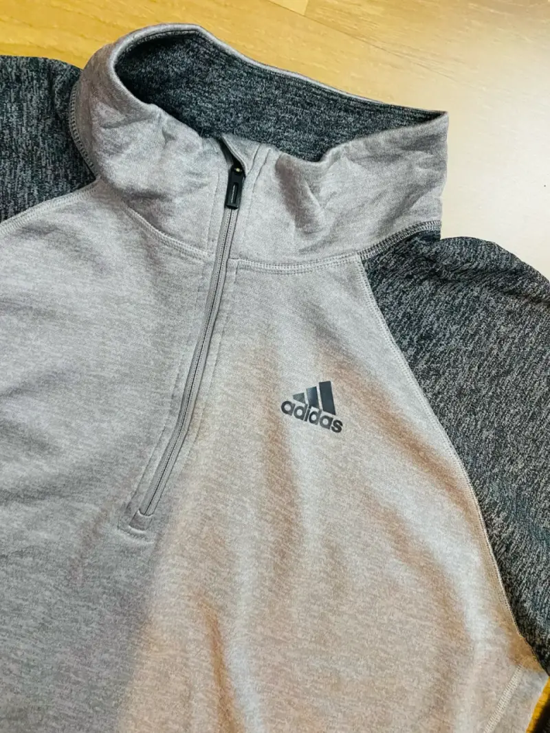 Polerón deportivo gris Adidas talla L - 2
