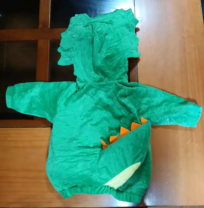 Disfraz de dinosaurio verde talla 0 a 6 meses - 2