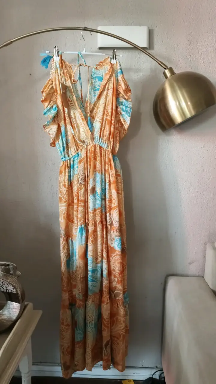 Vestido largo estampado bohemio Bigg Bull