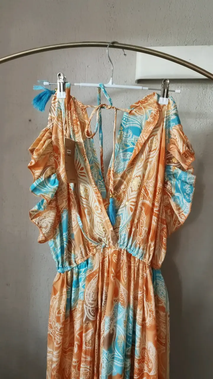 Vestido largo estampado bohemio Bigg Bull - 2