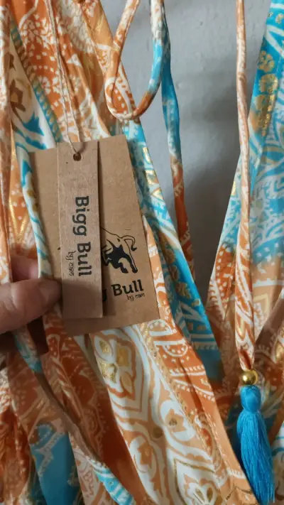 Vestido largo estampado bohemio Bigg Bull - miniatura 3