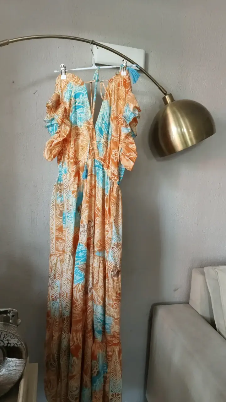 Vestido largo estampado bohemio Bigg Bull - 5