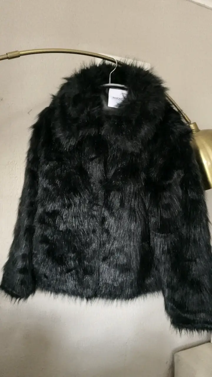 Chaqueta de piel sintética negra Marquis - 3