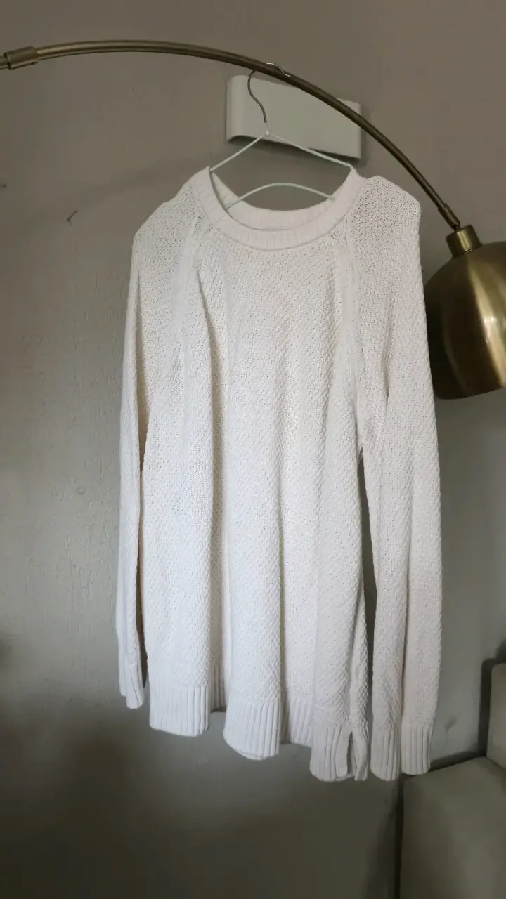Suéter Blanco de Punto Old Navy