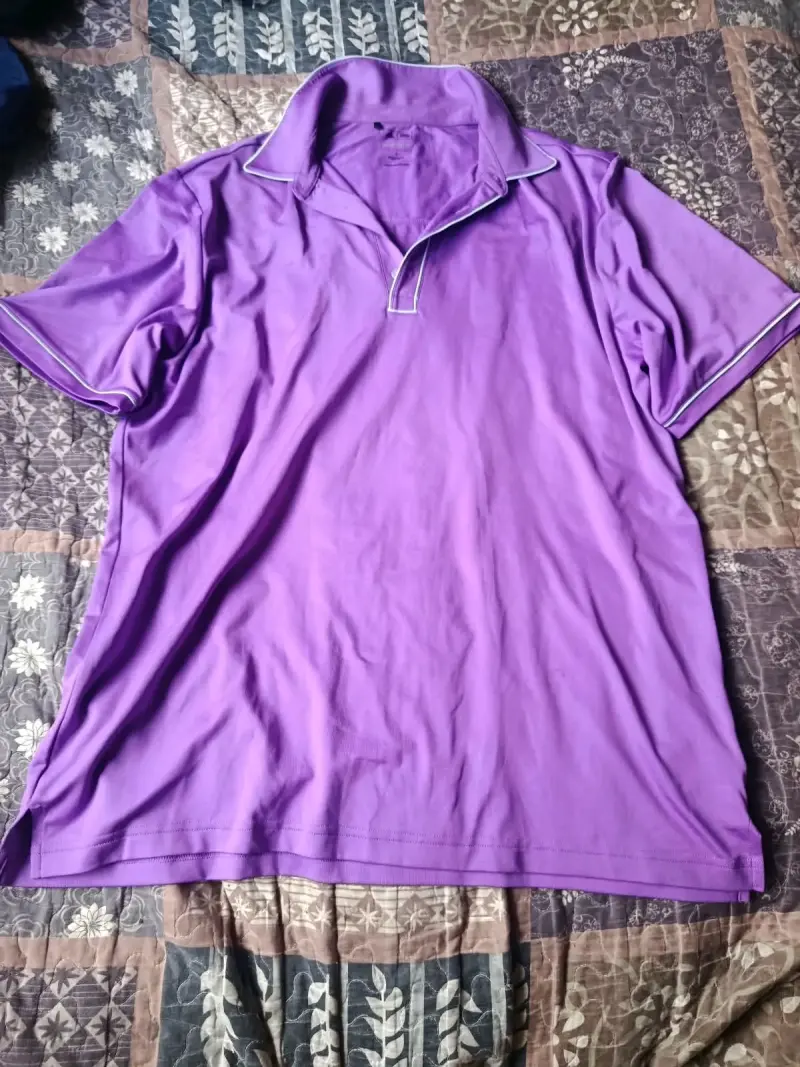 Polera Polo Morada Adidas Puremotion Talla L
