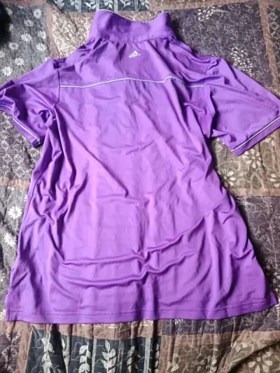 Polera Polo Morada Adidas Puremotion Talla L - miniatura 2