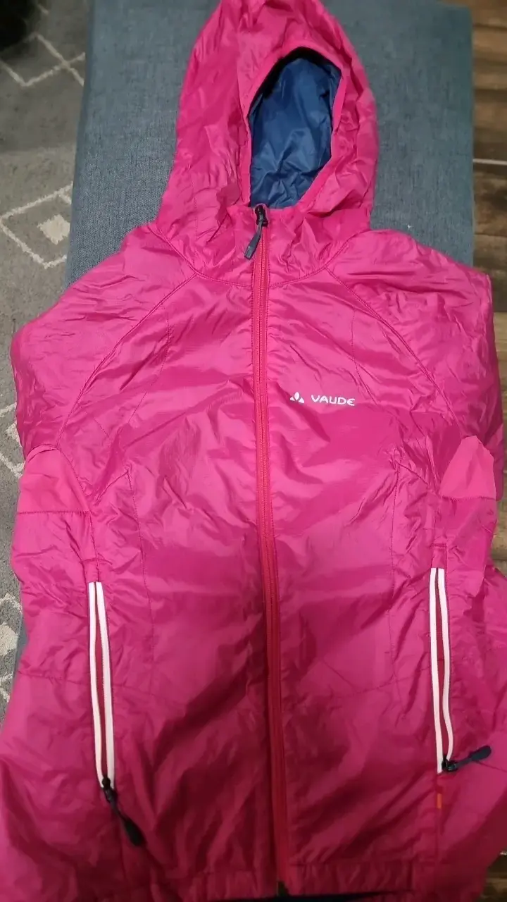 Chaqueta impermeable rosa Vaude con capucha - 2