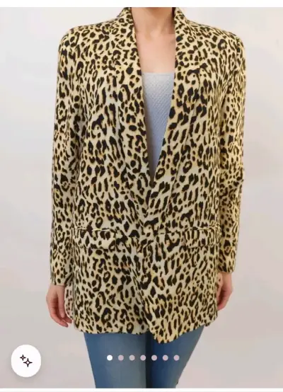 Blazer animal print Basement talla XL - miniatura 1