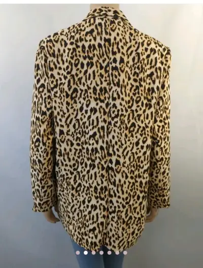 Blazer animal print Basement talla XL - miniatura 2