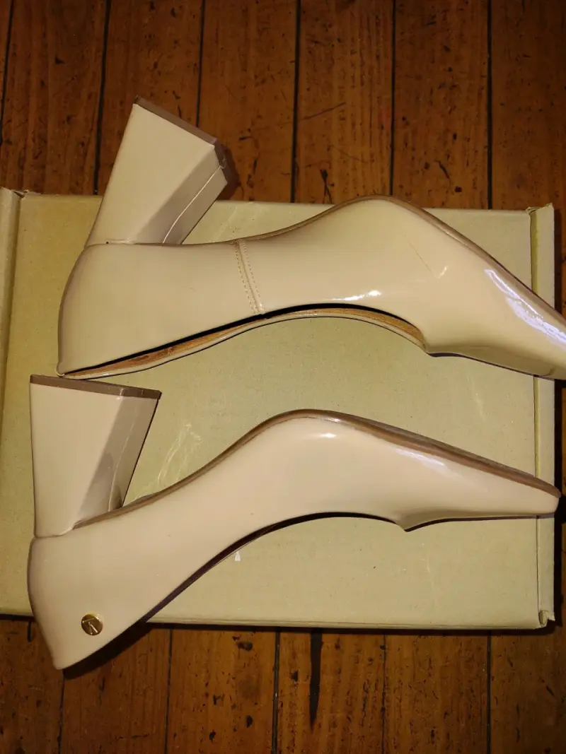 Zapatos de tacón beige Vizzano elegantes - 3