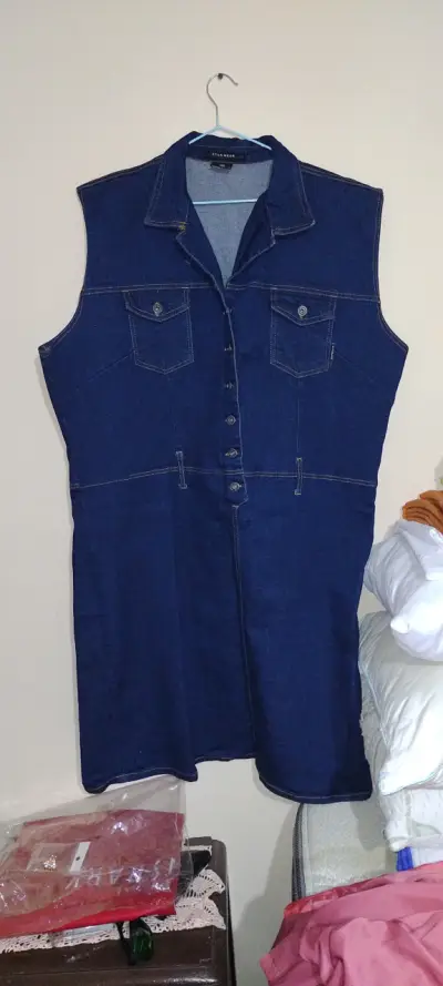 Vestido de mezclilla sin mangas Star Wear - miniatura 1