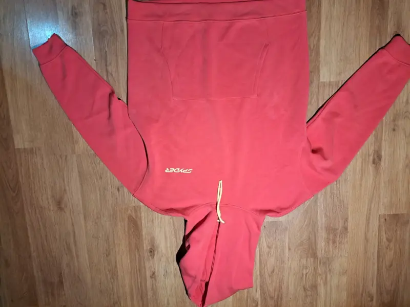 Polerón con capucha rojo Spyder para hombre