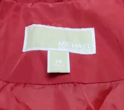 Chaleco sin mangas rojo Michael Kors talla 2X - miniatura 2