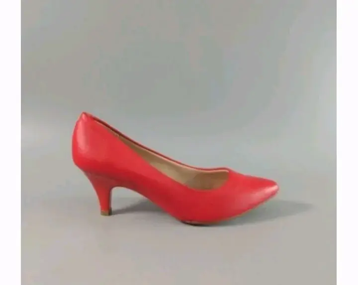 Zapatos de tacón rojo para mujer talla 38 - 2