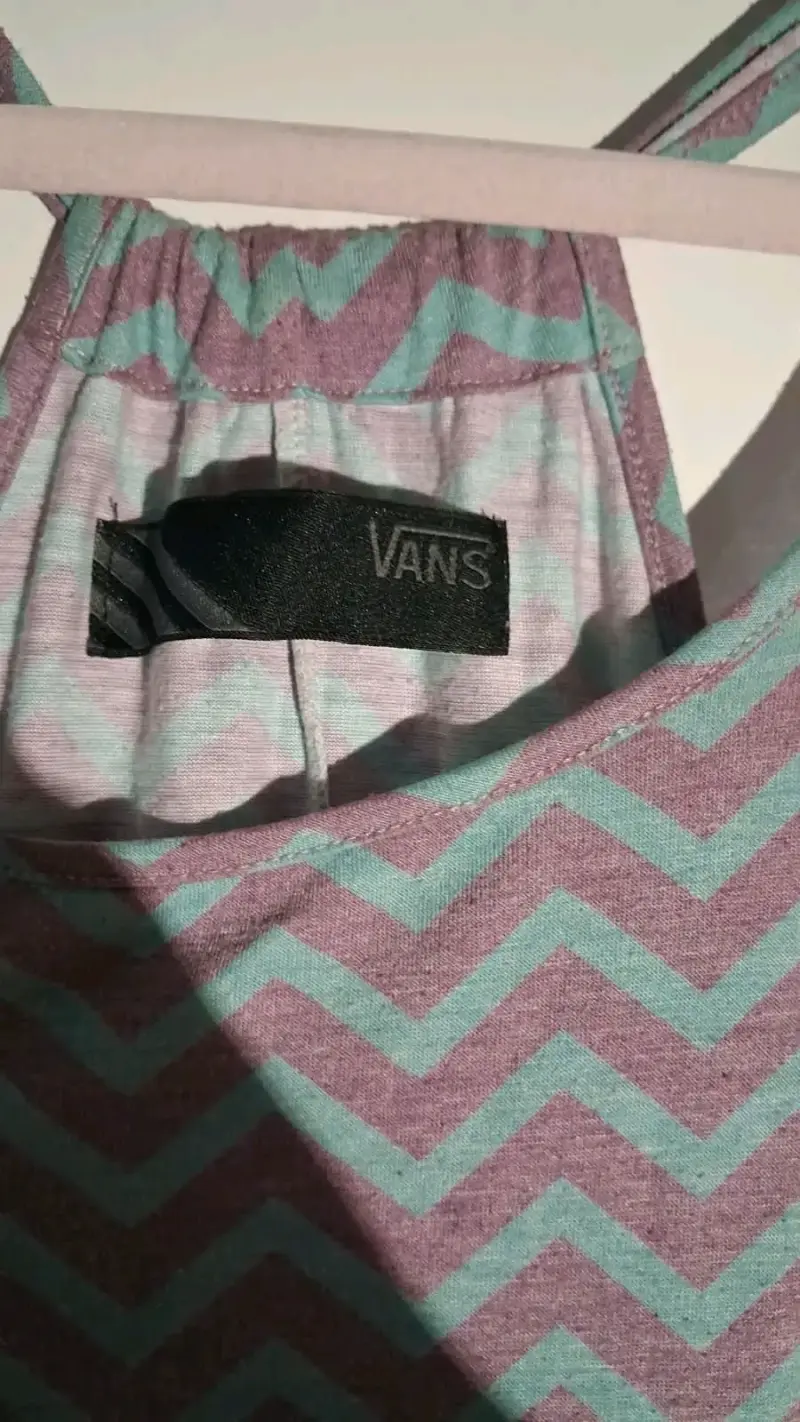 Vestido largo estampado zigzag Vans
