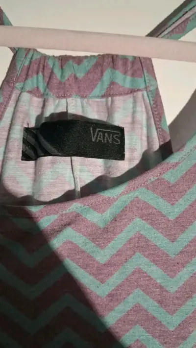 Vestido largo estampado zigzag Vans - miniatura 1