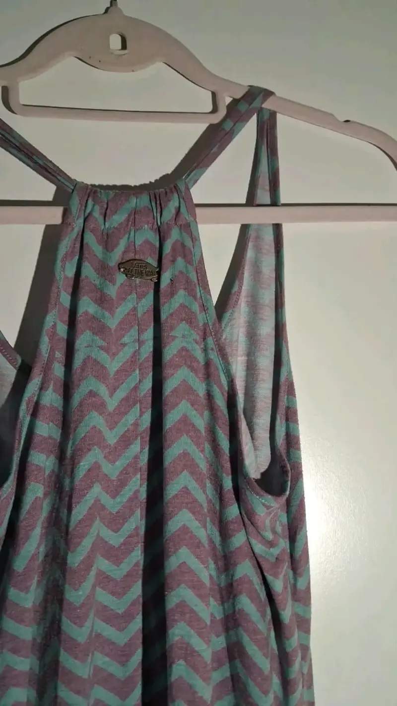 Vestido largo estampado zigzag Vans - 3