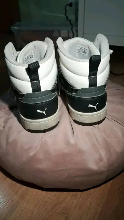 Zapatillas altas Puma blancas y negras - miniatura 2