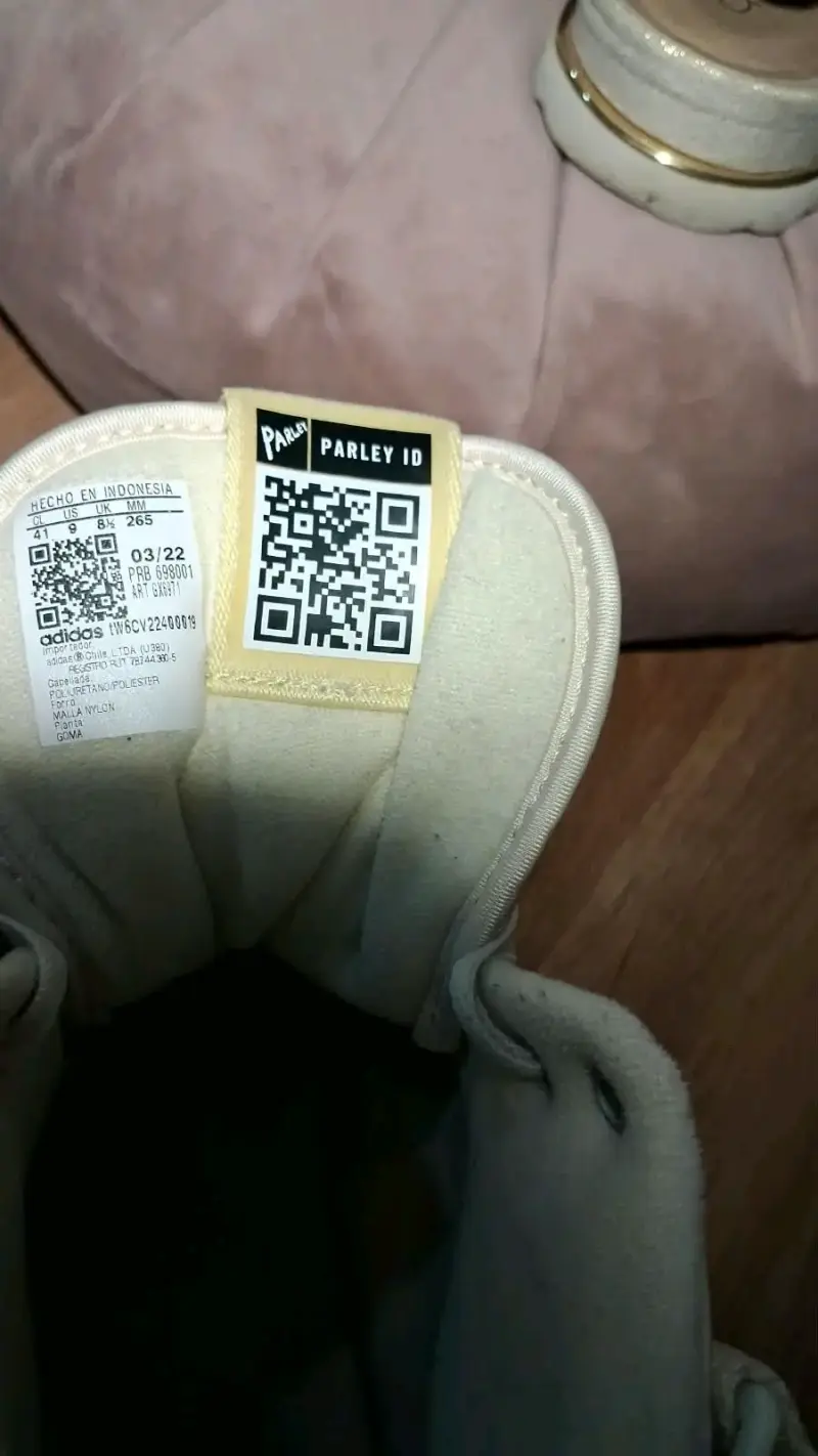 Zapatillas altas Adidas blancas usadas - 4