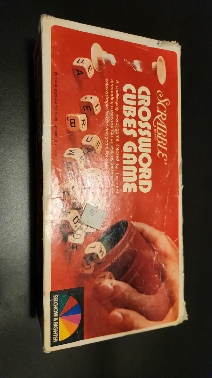 Juego de Cubos de Palabras Scrabble Vintage
