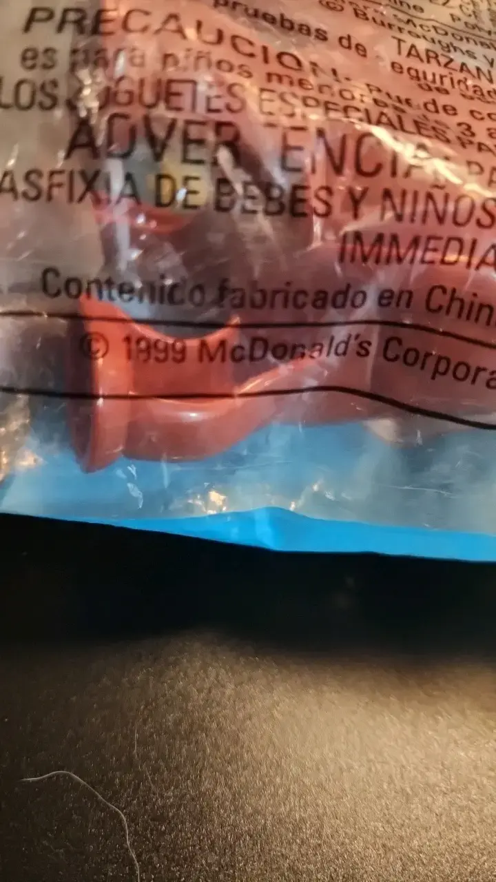 Juguete de cuerda Tantor Tarzán McDonald's 1999 - 3