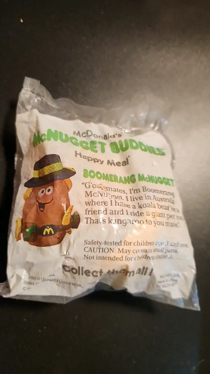 Figura de colección McDonald's Boomerang McNugget 1988