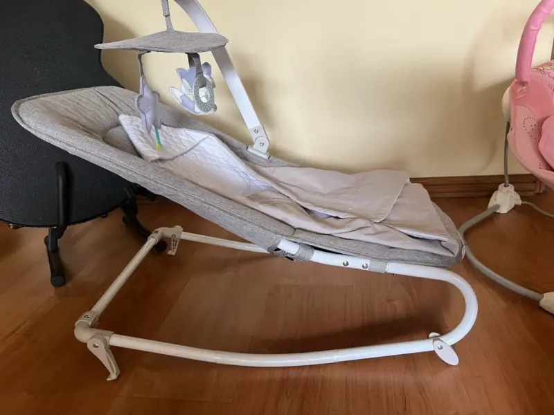 Mecedora Kinderkraft felio2 gris silla bebe - 2
