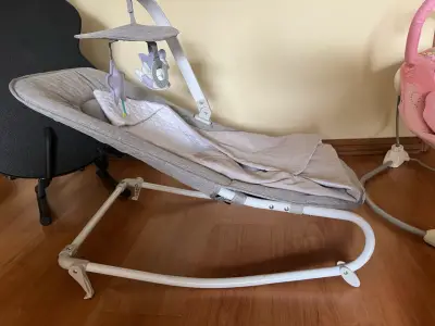 Mecedora Kinderkraft felio2 gris silla bebe - miniatura 2