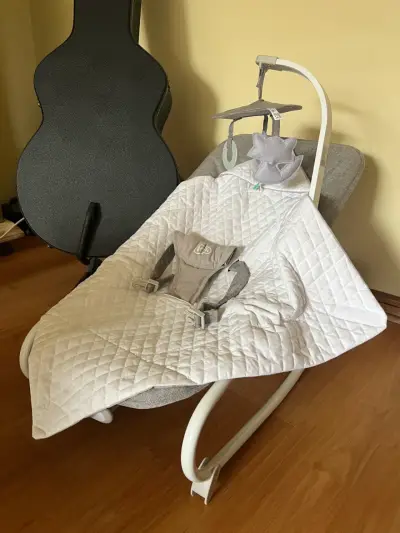 Mecedora Kinderkraft felio2 gris silla bebe - miniatura 3