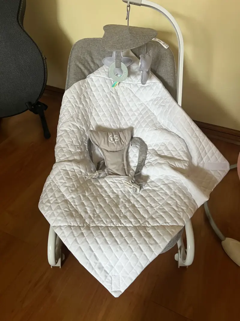 Mecedora Kinderkraft felio2 gris silla bebe - 5