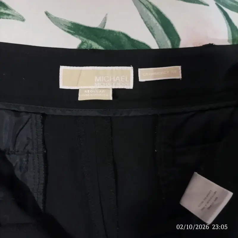 Pantalones negros Michael Kors Gramercy Fit