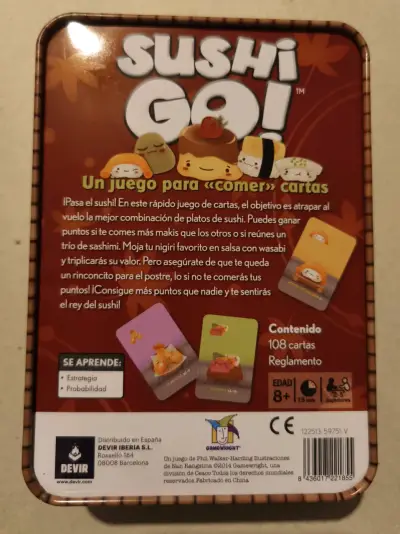 Juego de Cartas Sushi Go para 2-5 Jugadores - miniatura 3
