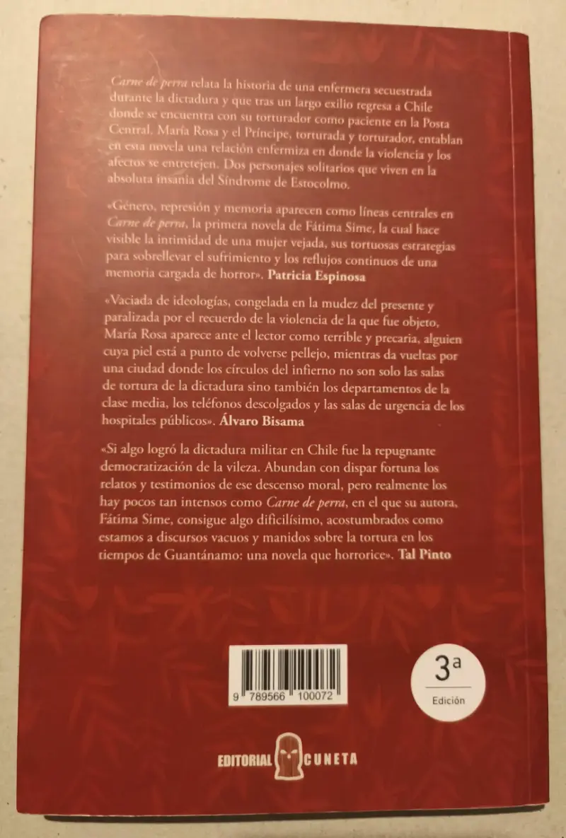 Libro 'Carne de Perra' de Fátima Sime - 2