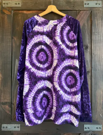 Polerón Tie-Dye Morado de Manga Larga - miniatura 2