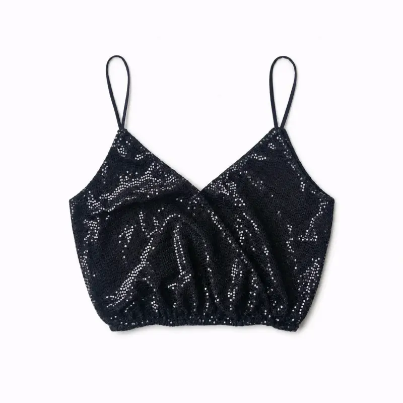 Top lentejuelas Bershka