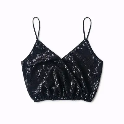 Top lentejuelas Bershka - miniatura 1