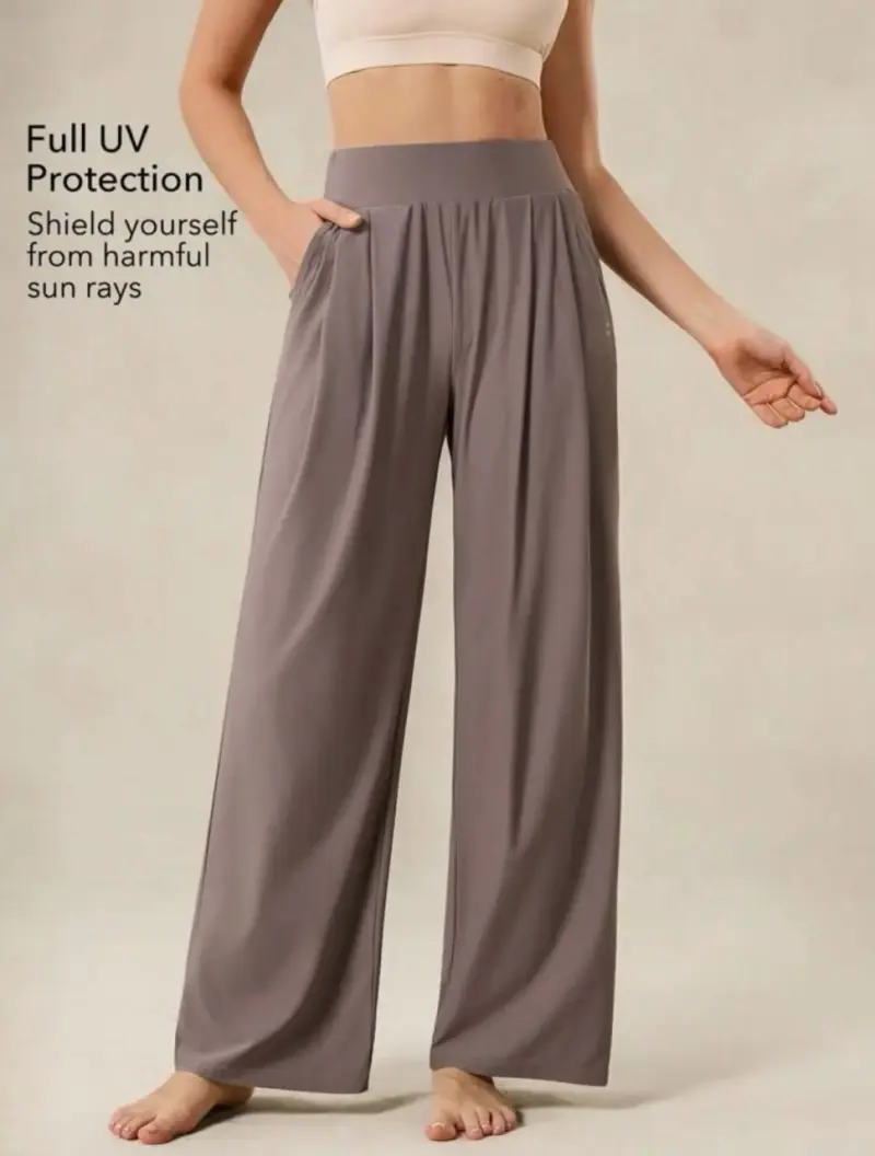 Pantalones anchos de yoga con protección UV - 2