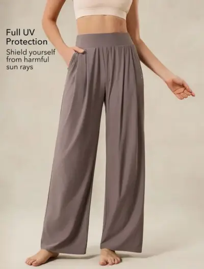 Pantalones anchos de yoga con protección UV - miniatura 2