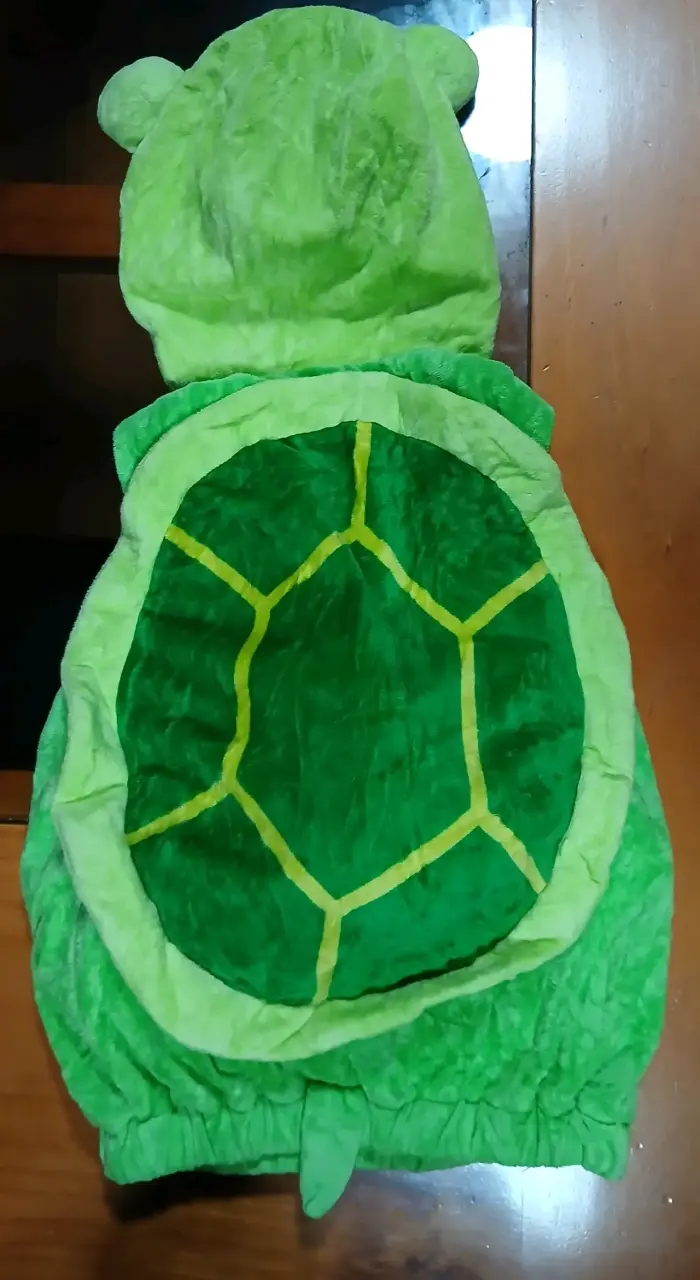 Disfraz de tortuga bebé verde talla 6 a 12 meses - 2
