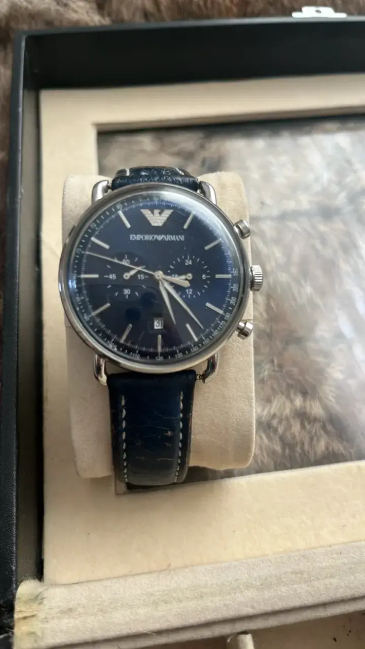Reloj Emporio Armani cronógrafo azul